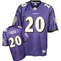 Ed Reed Jersey: Reebok Purple Replica #20 Baltimore Ravens Jersey