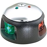 Attwood LED 1-Mile Deck Mount Navigation Bow Light, Stainless Steel