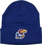Kansas Jayhawks Team Color Simple Cuffed Knit Hat