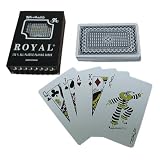 One Blue Deck- Royal Plastic Playing Cards w/Star Pattern