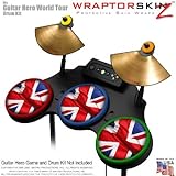 Union Jack 01 Skin by WraptorSkinz fits Guitar Hero 4 World Tour Drum Set f ....