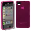 Silicon Bumper Pink f�r Iphone 4 / 4S mit Displayschutzfolie