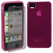 Silicon Bumper Pink f�r Iphone 4 / 4S mit Displayschutzfolie