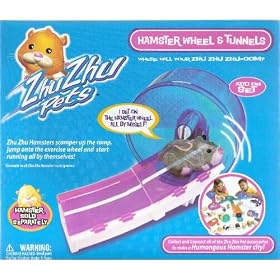 Hamster Weel & Tunnels Add On Set + One Random Zhu Zhu Pet