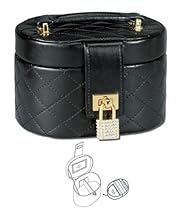 Genuine Leather Jewelry Case (Black) (4.2 Genuine Leather Jewelry Case (Black) (4.2