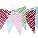 Polka Dot Paper Bunting Retro Spots