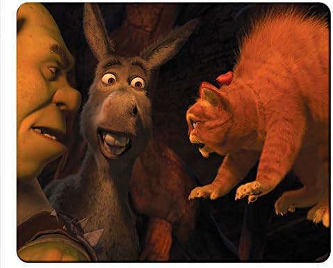 Mouse Pads,Black Buttom With Natural rubber,Precision Fabric,Designed With Hot And Popular Images For The Mouse Pads_Shrek Forever After Movie A12