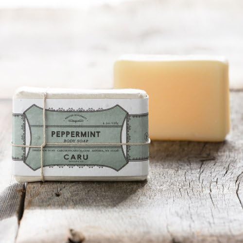 Caru Skincare - Organic Soap Bar - Label Grows Into Flowers (Peppermint)
