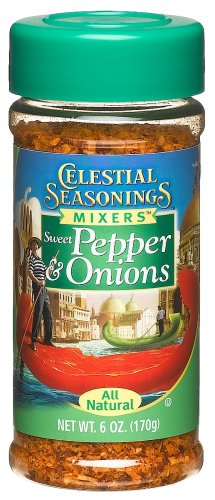 Celestial Seasonings Sweet Pepper & Onions, 6-Ounce Bottle (Pack of 5) by Celestial Seasonings