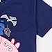 Coralup Little Boys Short Sleeve T-shirt Tee Cotton Tops(2-3 Years, Navy)