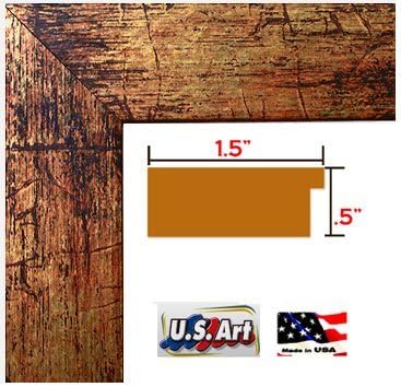 14x18 Custom made BRONZE PICTURE POSTER FRAME MDF 1.5 inch wide MOULDING