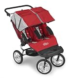 Baby Jogger City Classic Double Stroller - Red/Silver