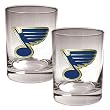 St. Louis Blues NHL 2pc Rocks Glass Set - Primary Logo by Great American Products