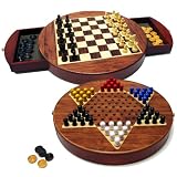 12" 3-in-1 Combination Game Set - Chess, Checkers & Chinese Checkers