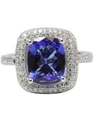 14K Exquisite Tanzanite Ring with diamonds (NEW ARRIVAL)
