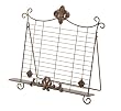 Benzara 63101 Antiqued Gold Metal Easel For Cook Book Stand