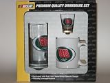 DALE EARNHARDT JR #88 3 Piece Car # & Colors COFFEE MUG / SHOT GLASS / Glass BEER MUG Set