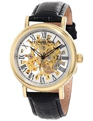 Stuhrling Original Womens 294A.113531 Lifestyles Macbeth Mechanical Skeleton Goldtone Watch