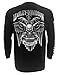 Harley-Davidson Men's Skull Lightning Crest Graphic Long Sleeve Shirt, Black