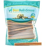 Supreme 6-inch Bully Sticks by Best Bully Sticks (25 Pack) Made of All Natural, Free Range, Grass Fed Beef and Packed with Lean Protein to Support a Healthy Diet - Hand-Inspected and USDA/FDA Approved
