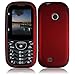 For LG Cosmos 3 VN251S Cosmos 2 VN251 Rubberized Hard Cover Case Red Accessory