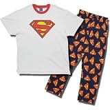 Superman Men's short-sleeve, long leg pajamas