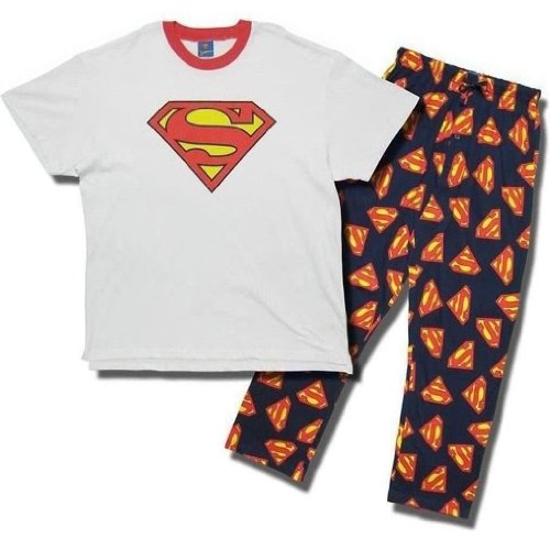 Superman Men's short-sleeve, long leg pajamas
