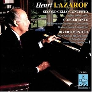 Lazarof:Divertimento/Cellokonz./+