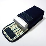 suono ハンドメイド リコー CX2ケース(ネイビー・ストライプ)