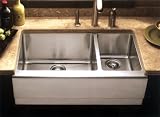 Enex Houzer Epicure 70/30 Double Bowl Farmhouse Sink