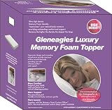 Kitchen & Housewares : 7cm Single Gleneagles memory foam topper with free luxury velour cover