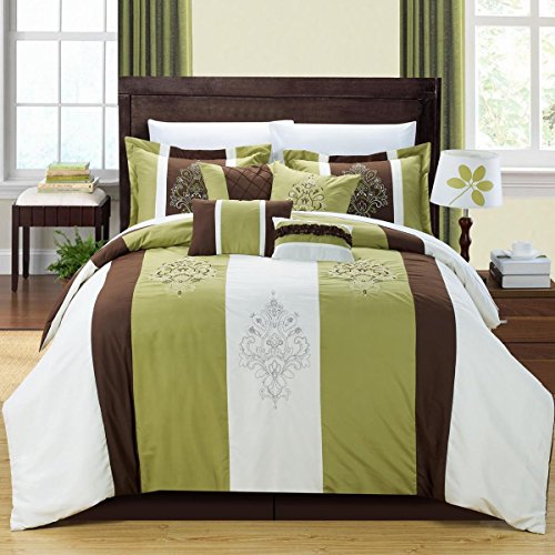 Sage Green and Brown Comforter and Bedding Sets