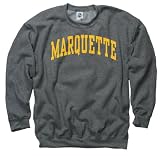 Marquette Golden Eagles Dark Heather Arch Crewneck Sweatshirt