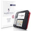iLLumiShield - Game Nintendo 2DS Screen Protector Japanese Ultra Clear HD Film with Anti-Bubble and Anti-Fingerprint - High Quality (Invisible) LCD Shield - Lifetime Replacement Warranty - [3-Pack] OEM / Retail Packaging