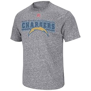 NFL San Diego Chargers Men's Victory Gear VI Short Sleeve Tee, Gray, Medium