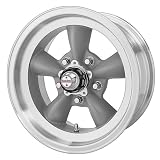 American Racing Vintage Torq Thrust D VN105 Torq Thrust Gray Wheel with Machined Lip... by American Racing
