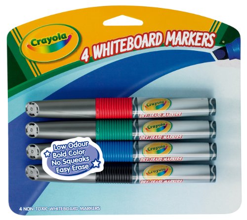 Crayola 4ct Crayola Dry Erase Markers Chisel Tip