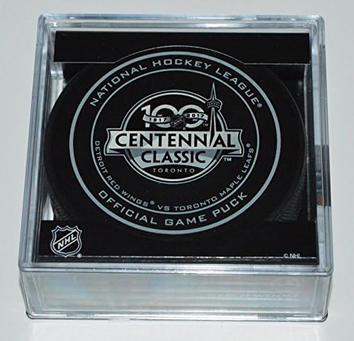 2017 NHL Shield 100th Anniversary Game Puck With Cube