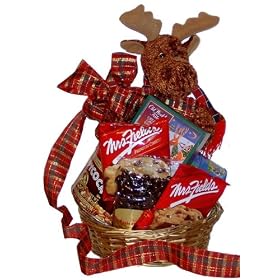 Our Merry Chris-Moose Gift Basket(Singing Moose=Brown)