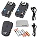 Professional Quality Wireless Camera Flash Trigger Kit for Canon, Nikon, Olympus, Pentax, Sigma Flashguns, Includes: 1 Transmitter + 2 Receivers And 2 PC Sync Cords + 1 Premium Goja Microfiber Cleaning Cloth
