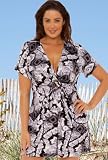 Beach Belle® Grey Riki Plus Size Ring Front Tunic - Women's Swimwear Plus Size Swimsuit