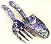 Ladies Purple Floral Fork & Trowel Garden Tools Gift Set