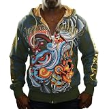CHRISTIANAUDIGIEREdHardyPlatinumSkullMensHoodieHoodedSweatshirt