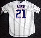 Sammy Sosa Autographed/Hand Signed Chicago Cubs White Jersey PSA/DNA #P71617