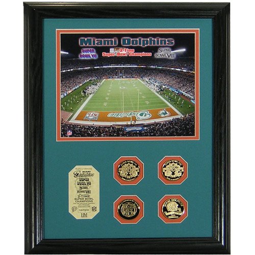 Highland Mint Miami Dolphins Super Bowl Photomint