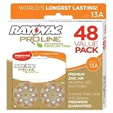Rayovac Proline Advanced Hearing Aid Batteries Size 13, 48 Pack