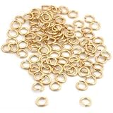 50 Jump Rings 14K Gold Filled Open Jewelry 22 Gauge 3mm