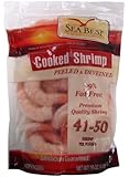 Sea Best 41/50 Cooked Peeled and Deveined Shrimp, 16 Ounce