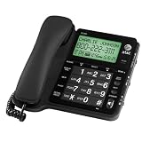 AT&T CL2939 Corded Phone, Black, 1 Handset
