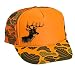 Orange Camouflage Camo Deer Buck Mesh Trucker Hat Cap